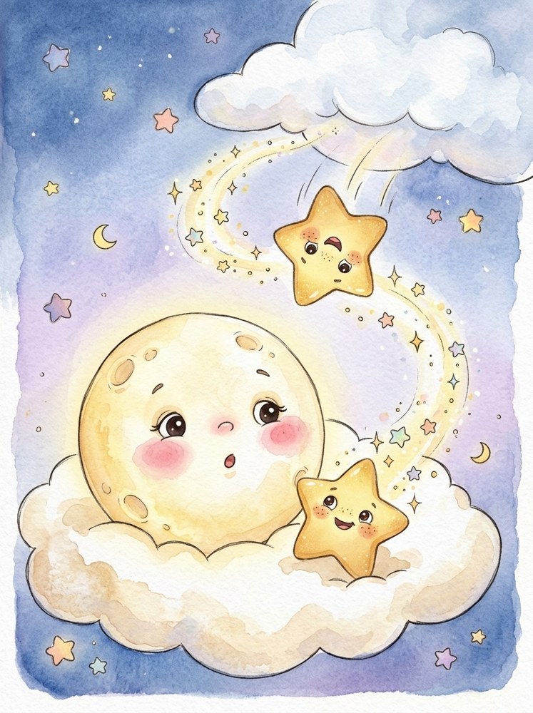The Giggling Stars and the Sleepy Moon — 3